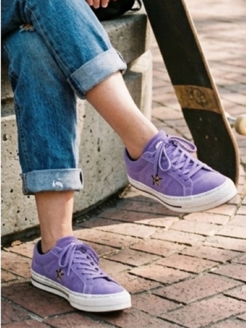 4.5. NWOT Converse Sean Pablo x One Star Pro Low Paradise - Wild Lilac
 Size …